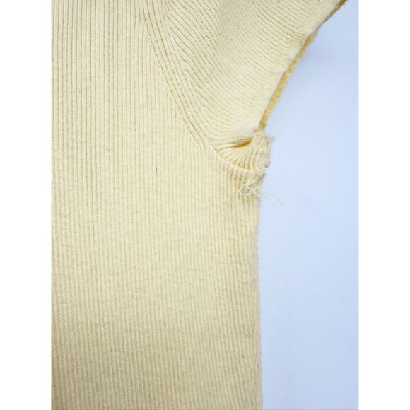 Polo Ralph Lauren Yellow Lace Up Pleated Short Sleeve Midi Dress Size Large - Picture 7 of 8